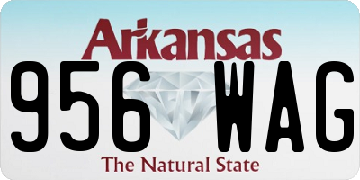 AR license plate 956WAG
