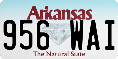AR license plate 956WAI
