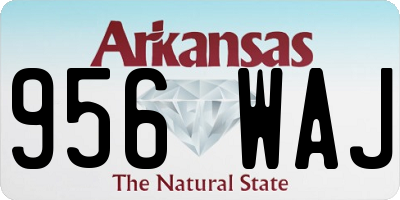 AR license plate 956WAJ