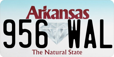 AR license plate 956WAL