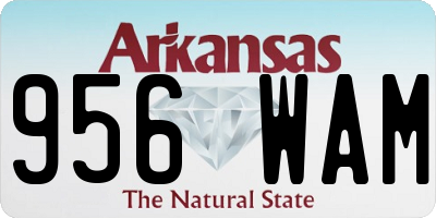 AR license plate 956WAM