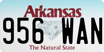 AR license plate 956WAN