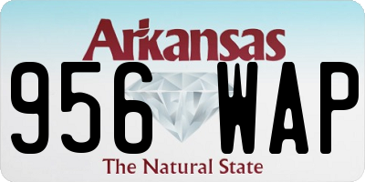 AR license plate 956WAP