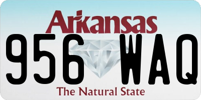 AR license plate 956WAQ