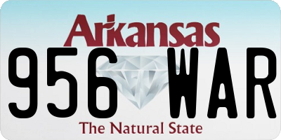 AR license plate 956WAR