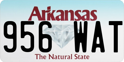 AR license plate 956WAT