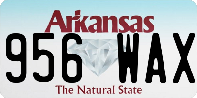 AR license plate 956WAX