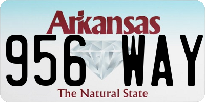 AR license plate 956WAY