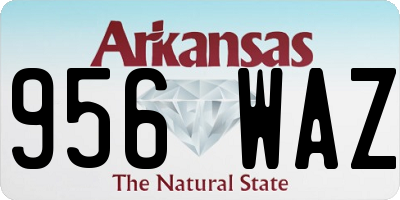 AR license plate 956WAZ