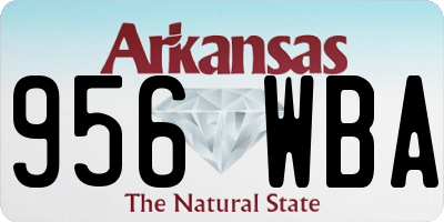AR license plate 956WBA