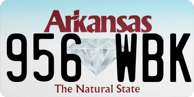 AR license plate 956WBK