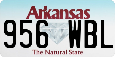 AR license plate 956WBL