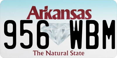 AR license plate 956WBM