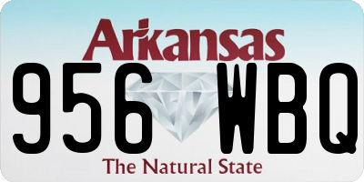 AR license plate 956WBQ