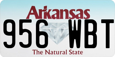 AR license plate 956WBT