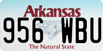 AR license plate 956WBU