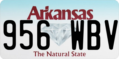 AR license plate 956WBV