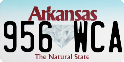 AR license plate 956WCA