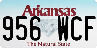 AR license plate 956WCF
