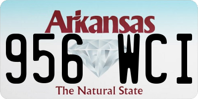 AR license plate 956WCI