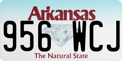 AR license plate 956WCJ