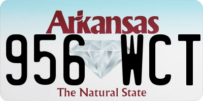 AR license plate 956WCT