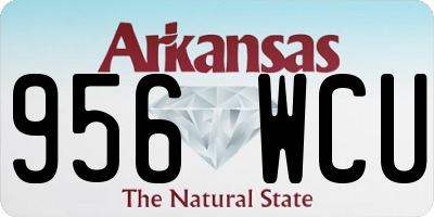 AR license plate 956WCU