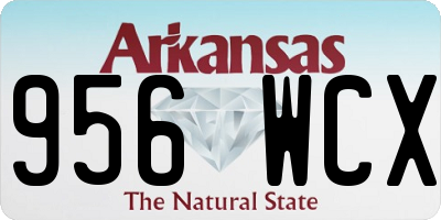 AR license plate 956WCX