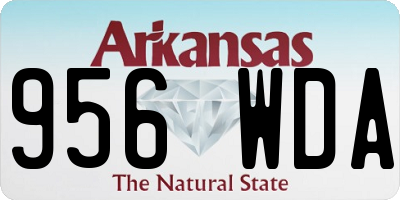AR license plate 956WDA