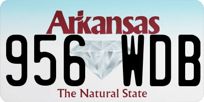 AR license plate 956WDB