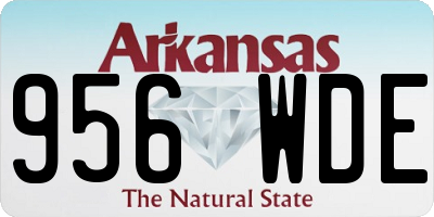 AR license plate 956WDE