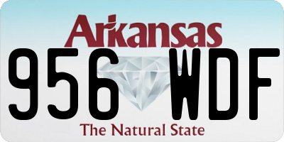 AR license plate 956WDF