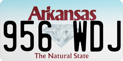 AR license plate 956WDJ