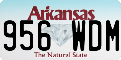 AR license plate 956WDM