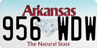AR license plate 956WDW