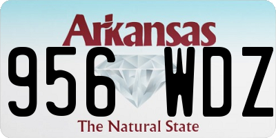 AR license plate 956WDZ