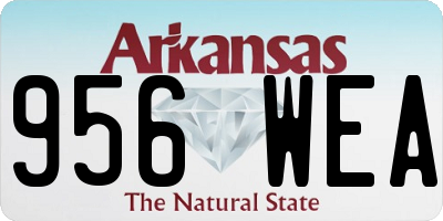AR license plate 956WEA