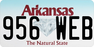 AR license plate 956WEB
