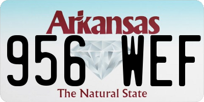 AR license plate 956WEF