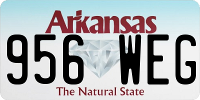 AR license plate 956WEG