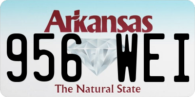 AR license plate 956WEI