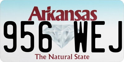 AR license plate 956WEJ