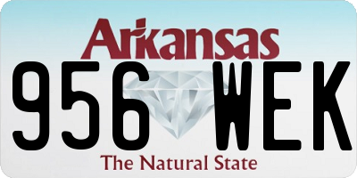 AR license plate 956WEK