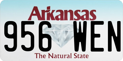 AR license plate 956WEN