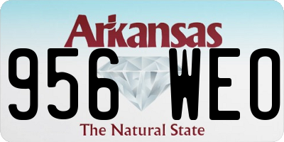 AR license plate 956WEO