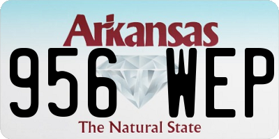 AR license plate 956WEP