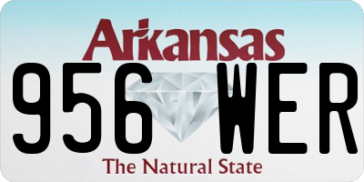 AR license plate 956WER