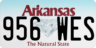 AR license plate 956WES