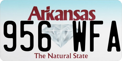 AR license plate 956WFA