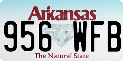 AR license plate 956WFB